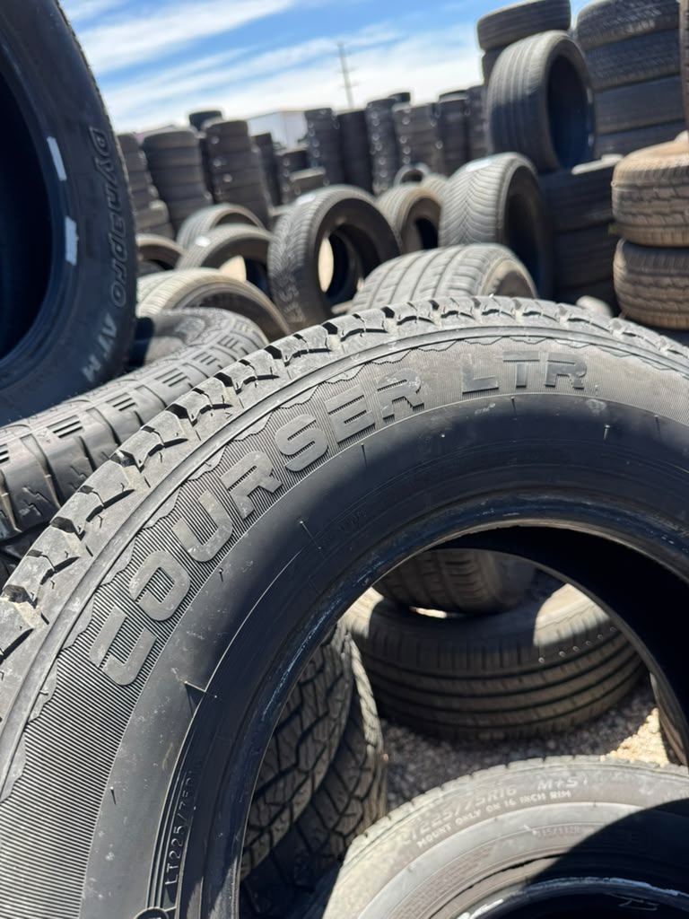 LT225/75R16 Pair (2 Used Tires) Mastercraft Courser LTR