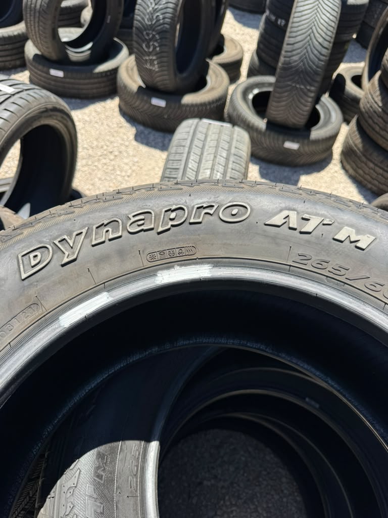 265/60R18 Set (4 Used Tires) Hankook DynaPro ATM