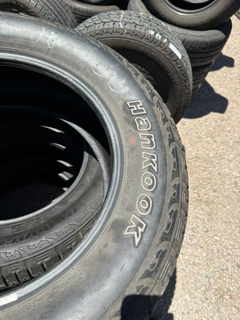 265/60R18 Set (4 Used Tires) Hankook DynaPro ATM