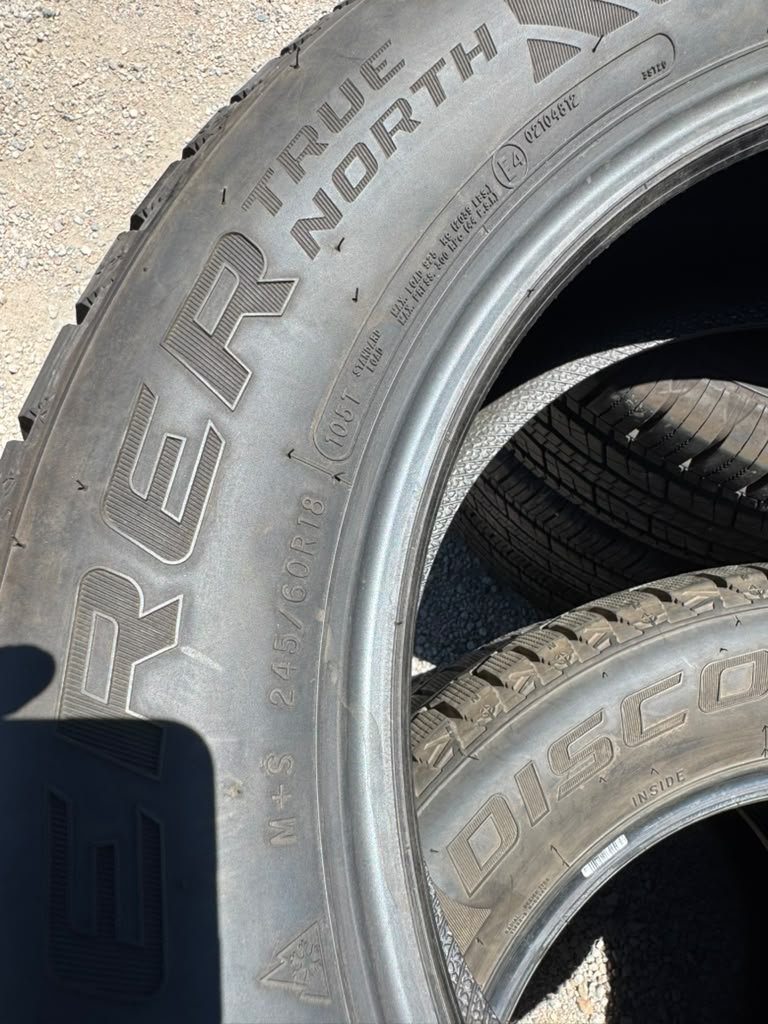 245/60R18 Set (4 Used Tires) Cooper True North