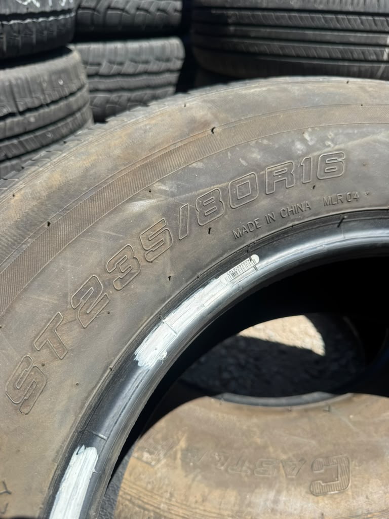ST235/80R16 Pair (2 Used Tires) Castle Rock ST