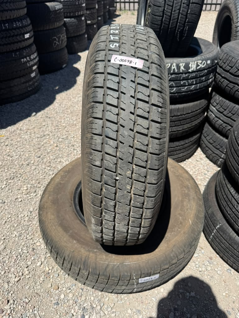 ST235/80R16 Pair (2 Used Tires) Castle Rock ST