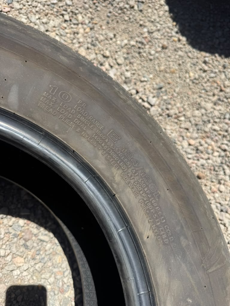 ST235/80R16 Pair (2 Used Tires) Castle Rock ST