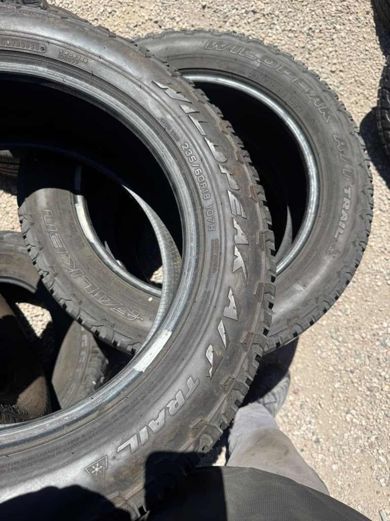 235/60R18 Set (4 Used Tires) Falken WildPeak