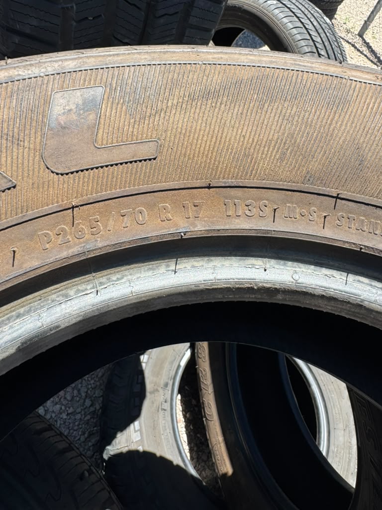 265/70R17 Set (4 Used Tires) General Grabber