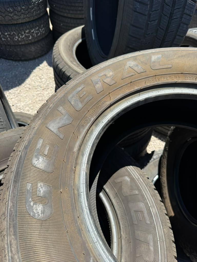 265/70R17 Set (4 Used Tires) General Grabber