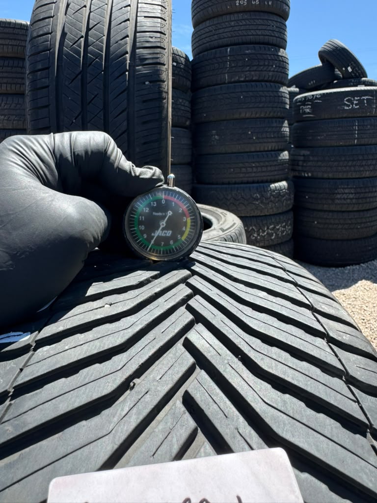 225/60R18 Pair (2 Used Tires) Michelin Cross Climate