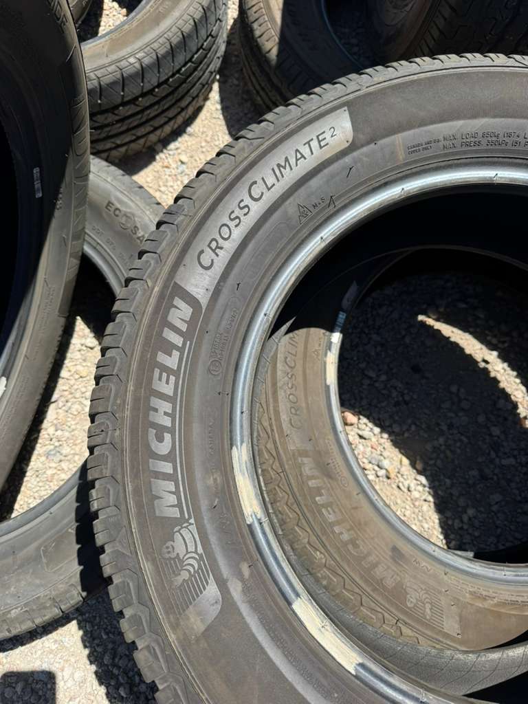 225/65R17 Pair (2 Used Tires) Michelin Cross Climate