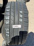 235/45R19 Pair (2 Used Tires) Michelin Defender