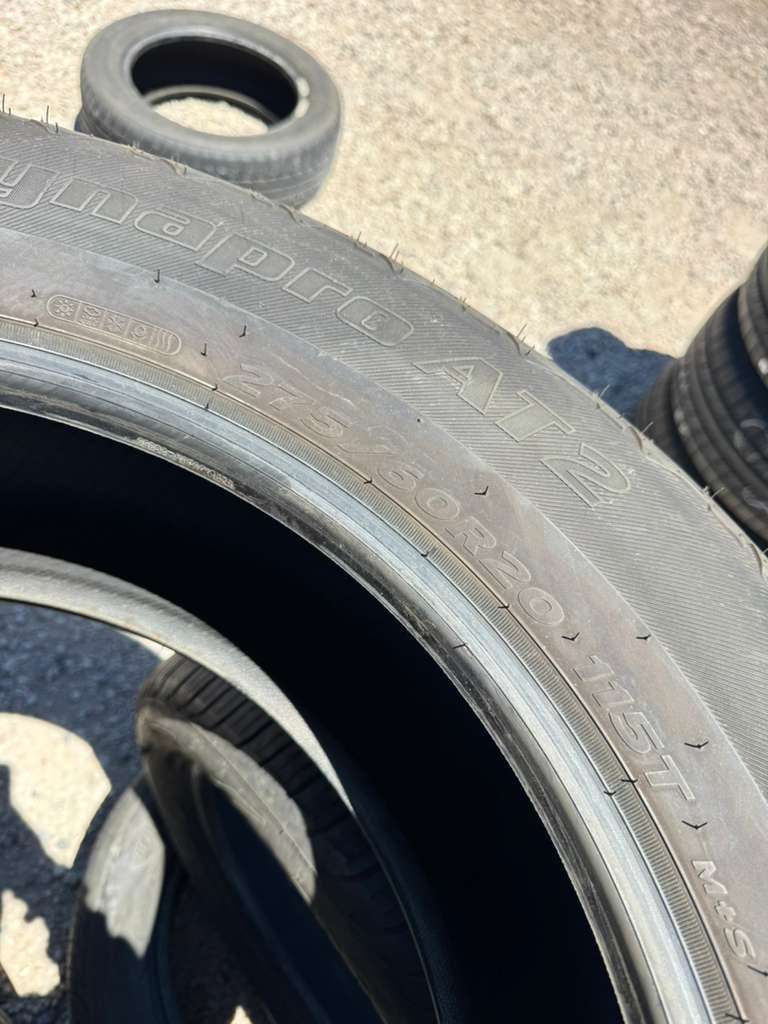 275/60R20  Set (4 Used Tires) Hankook DynaPro AT2