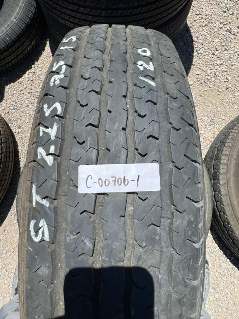 ST225/75R15 Pair (2 Used Tires) Trailer King ST Radial