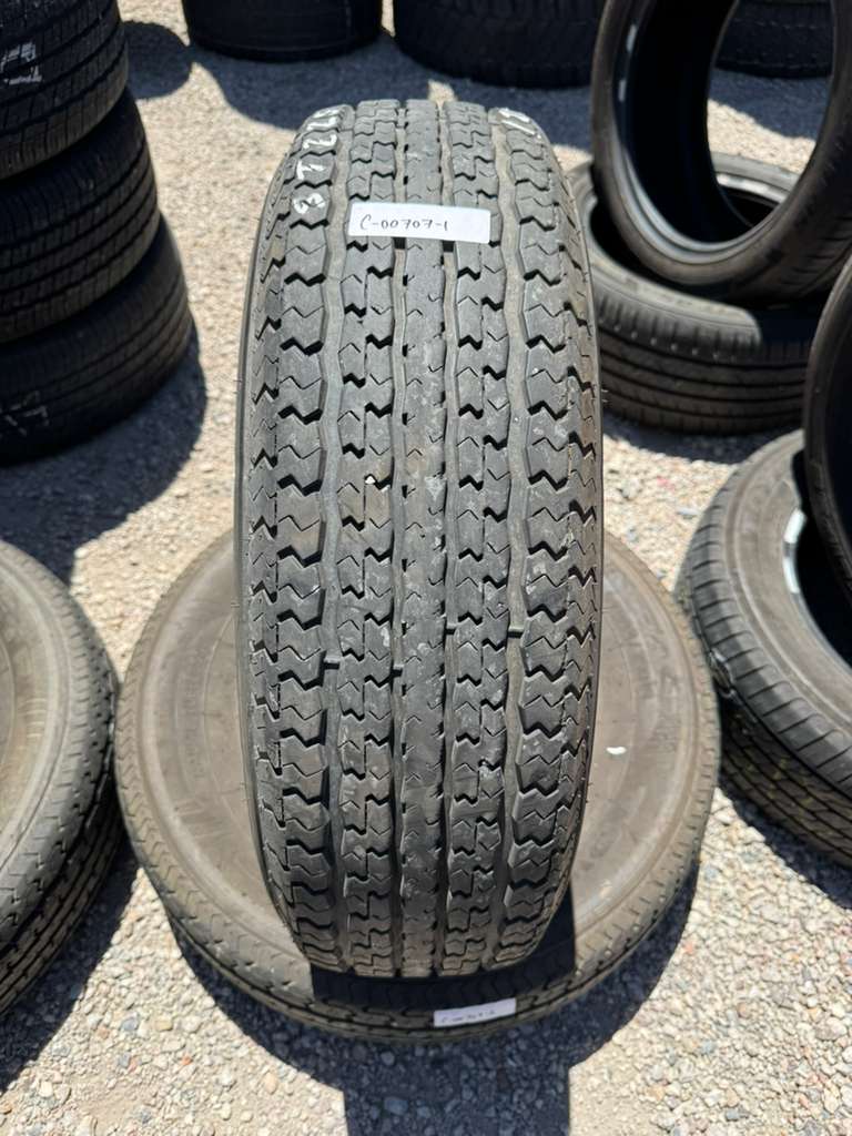 ST225/75R15 Pair (2 Used Tires) Power King Towmax STR
