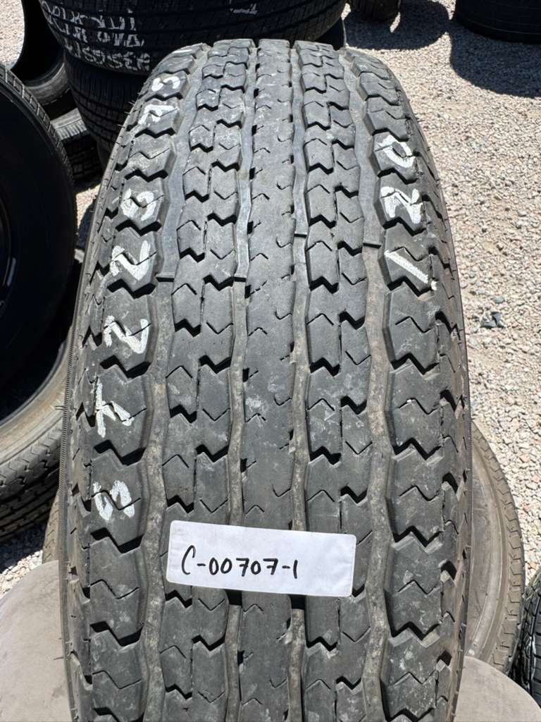ST225/75R15 Pair (2 Used Tires) Power King Towmax STR