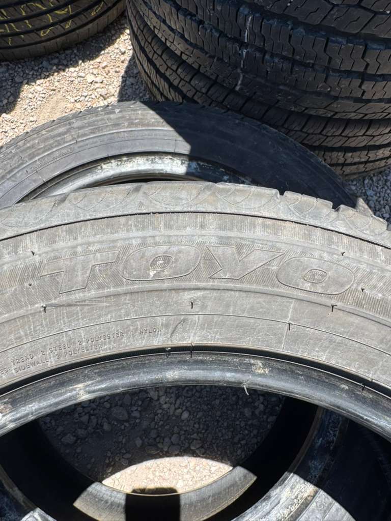 225/55R17 Pair (2 Used Tires) Toyo Eclipse