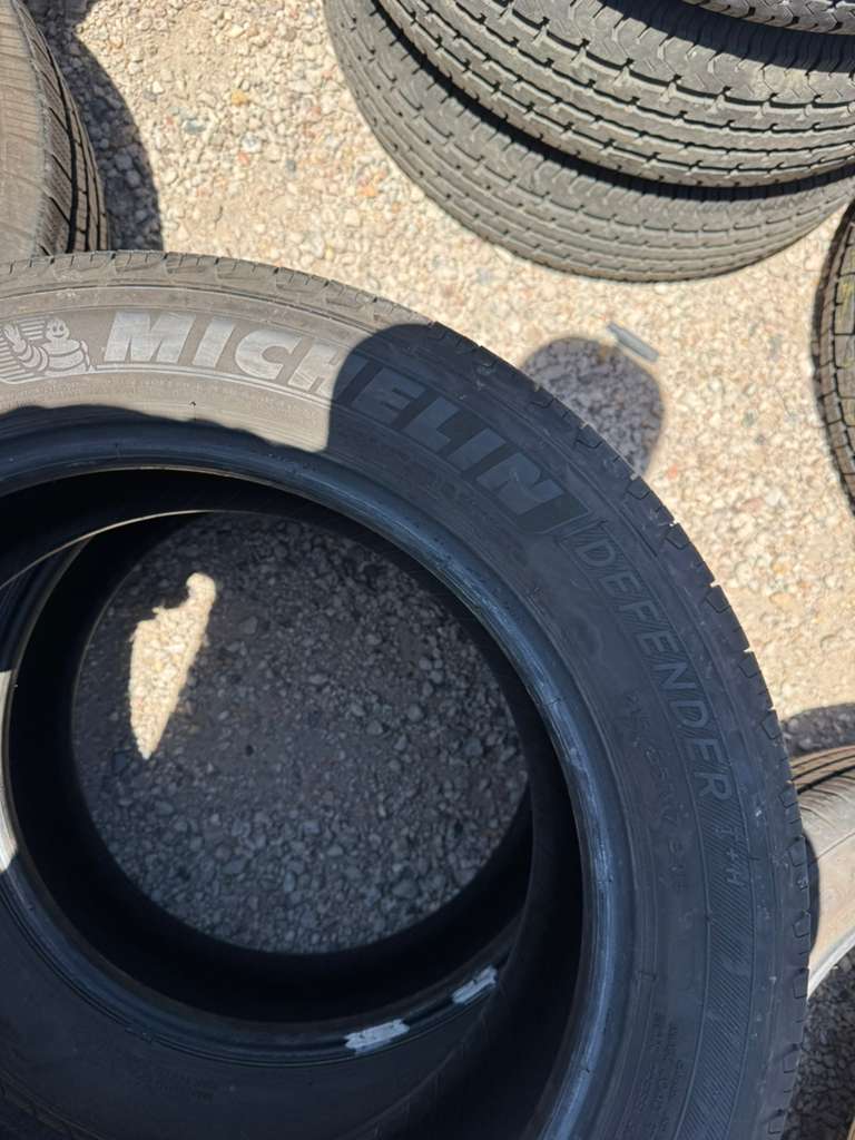 215/55R17 Pair (2 Used Tires) Michelin Defender