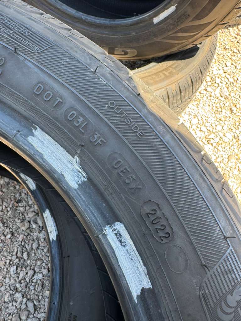 215/55R17 Pair (2 Used Tires) Michelin Defender