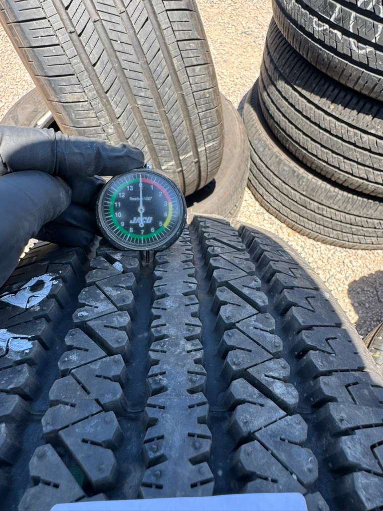 LT245/75R16 Pair (2 Used Tires) Bridgestone V-Steel