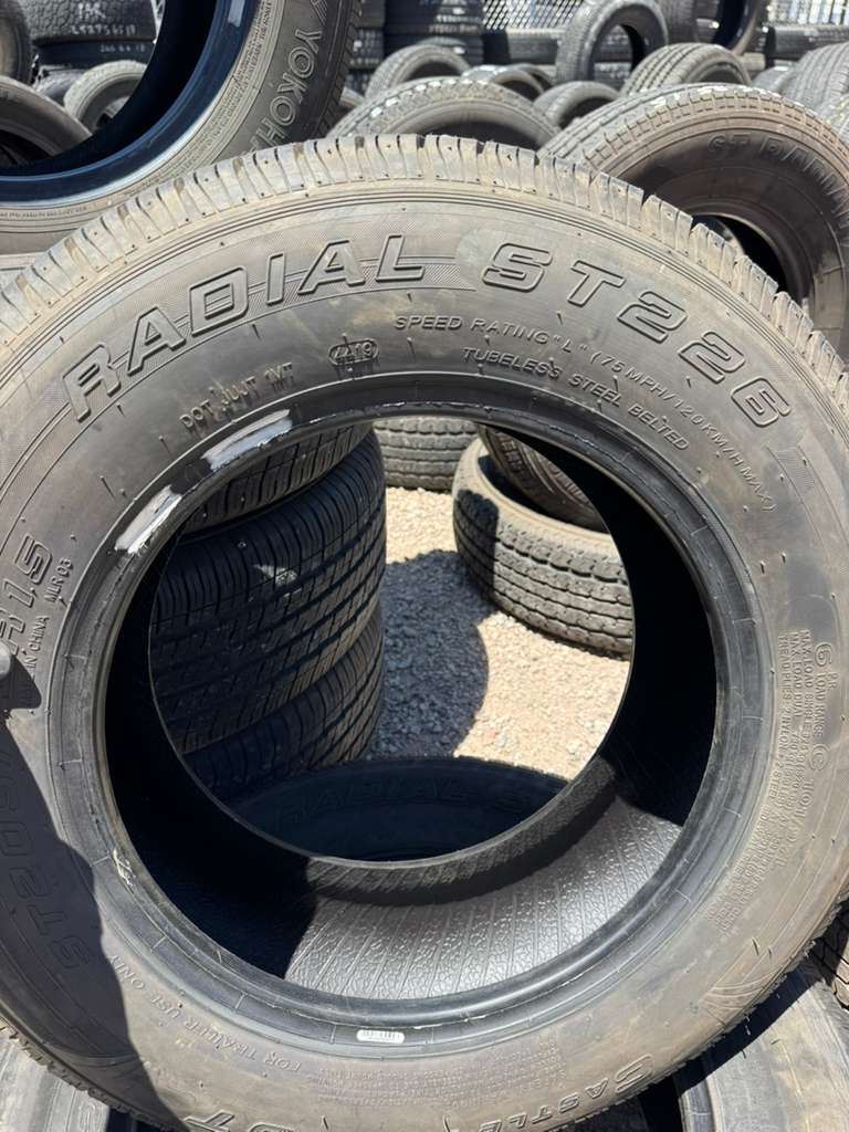 ST205/75R15 Pair (2 Used Tires) Castle Rock ST