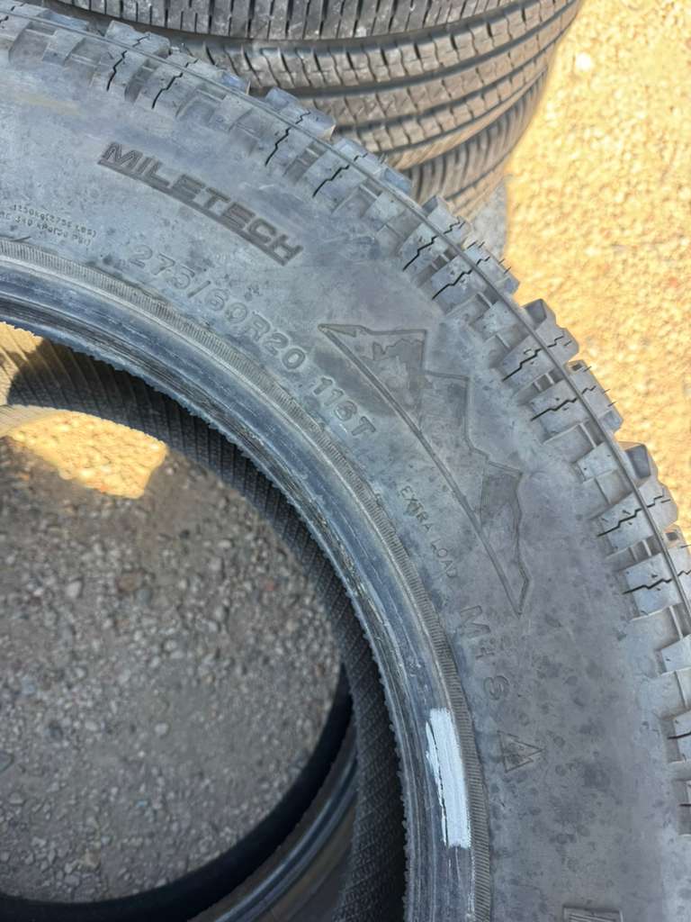 275/60R20 Pair (2 Used Tires) Milestar Patagonia X/T