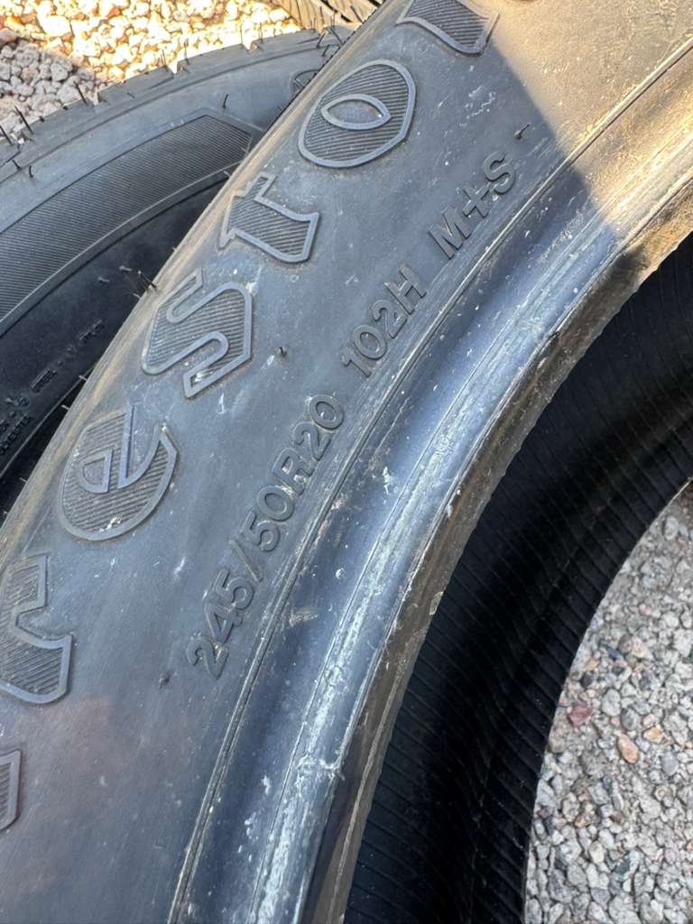 245/50R20 Pair (2 Like New Tires) Firestone Destination LE3
