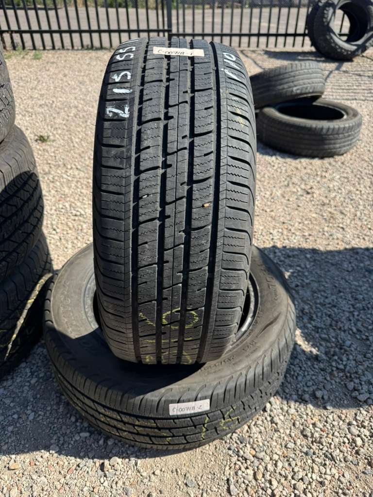 215/55R16 Pair (2 Used Tires) DeanTires Road Control