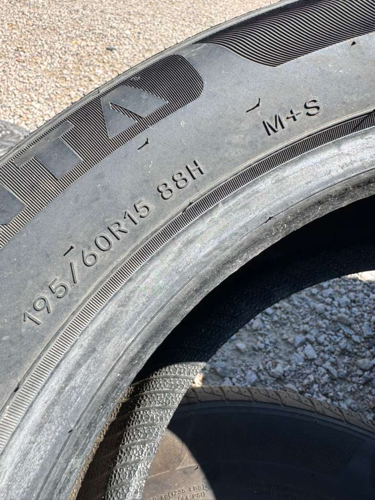 195/60R15 Pair (2 Used Tires) Advanta ER-800