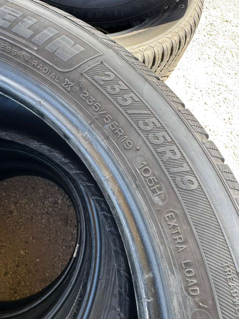 235/55R19 Set (4 Used Tires) Michelin Defender LTX M/S