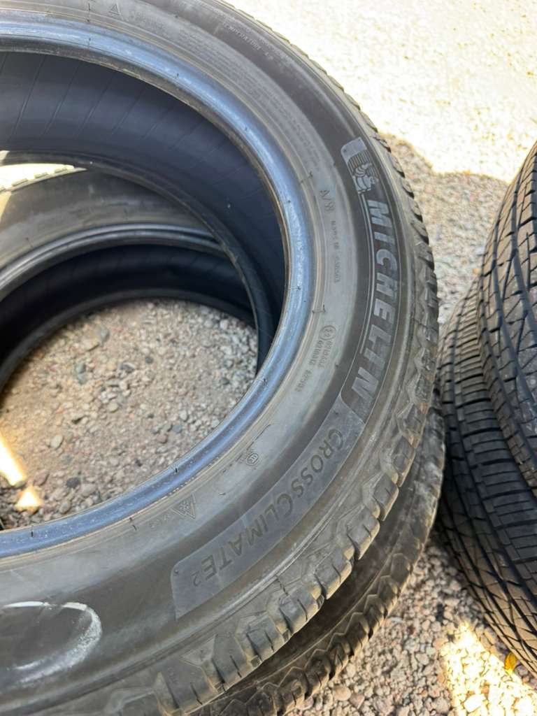 225/60R17 Pair (2 Used Tires) Michelin Cross Climate