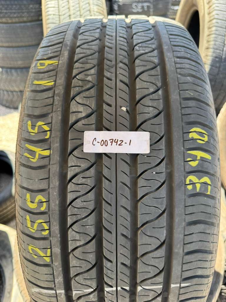 255/45R19 Set (4 Used Tires) Continental Pro Contact