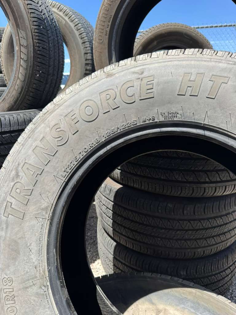 LT275/70R18 Pair (2 Like New Tires) Firestone Transforce H/T