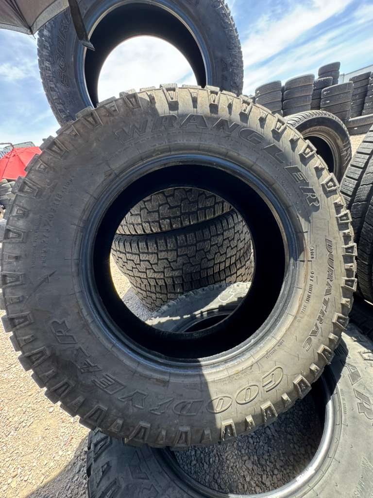 275/65R18 Pair (2 Used Tires) Goodyear DuraTrac