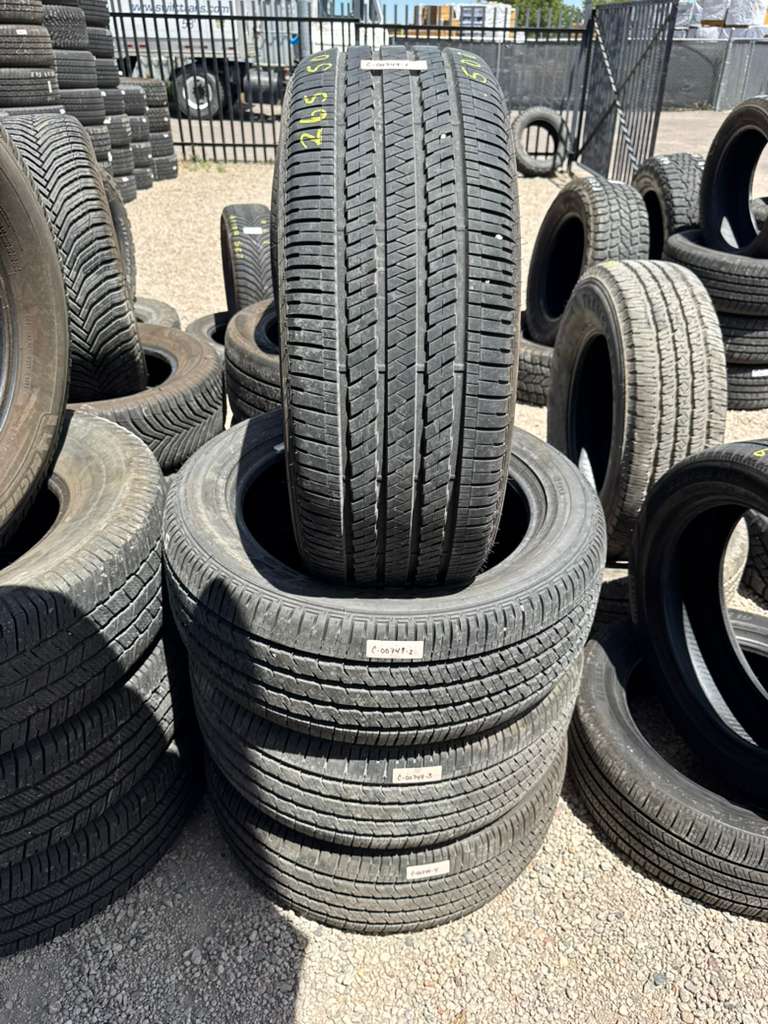 265/50R20 Set (4 Used Tires) Bridgestone Dueler H/L