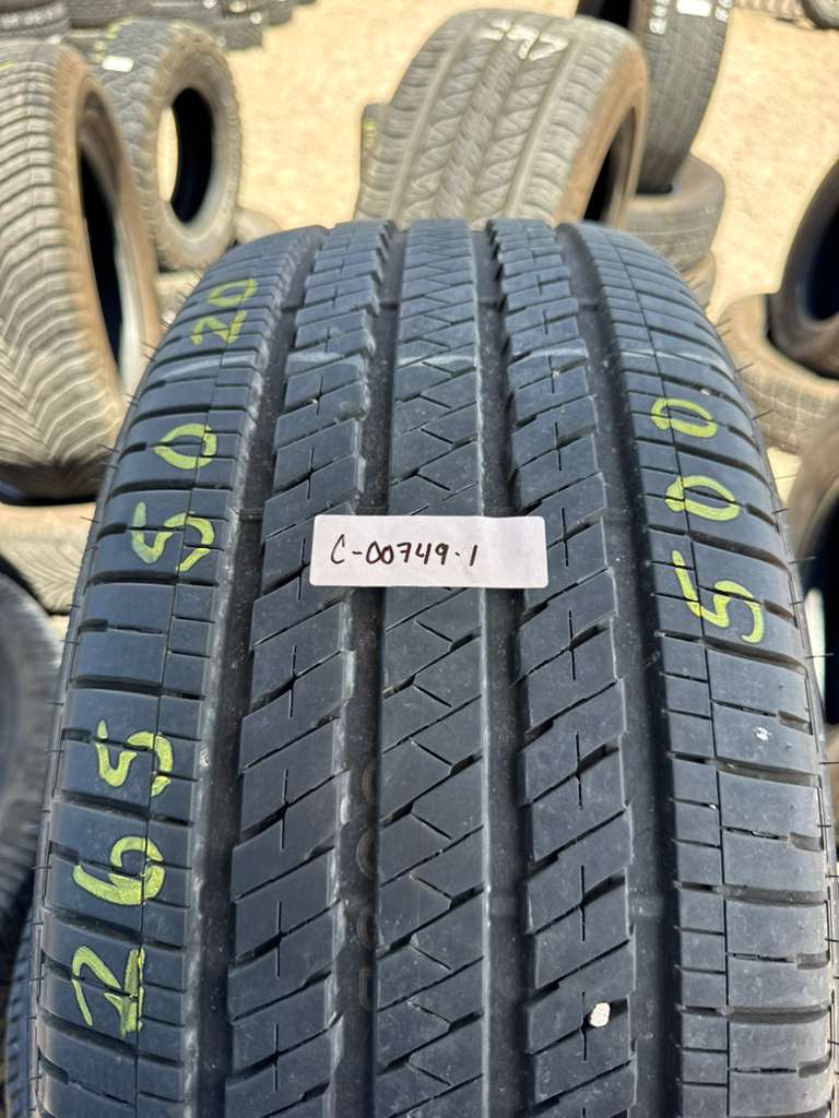 265/50R20 Set (4 Used Tires) Bridgestone Dueler H/L