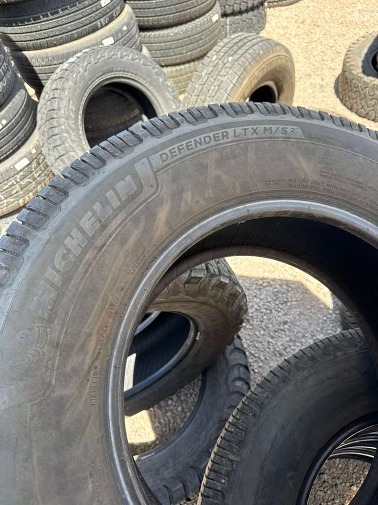 LT275/70R18 Set (4 Used Tires) Michelin Defender LTX M/S2