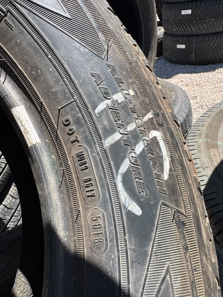 LT275/65R18 Pair (2 Used Tires) Goodyear Wrangler