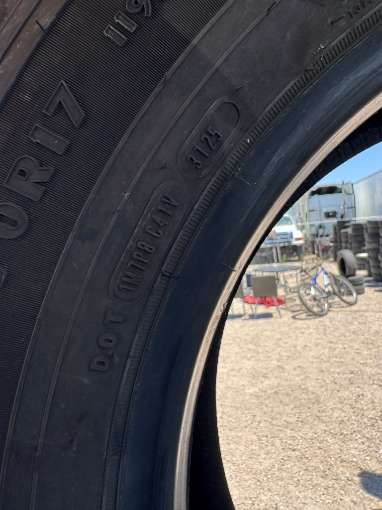 LT245/70R17 Set (4 Used Tires) Goodyear Workhorse