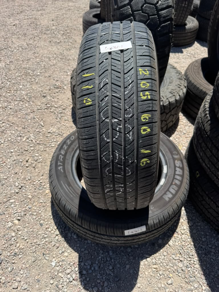 205/60R16 Pair (2 Used Tires) Sailun Atrezzo SH408