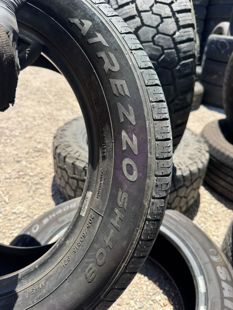 205/60R16 Pair (2 Used Tires) Sailun Atrezzo SH408