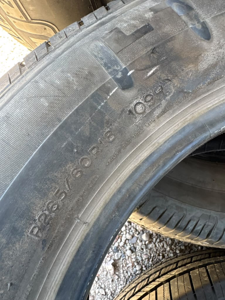 265/60R18 Pair (2 Used Tires) Michelin LTX
