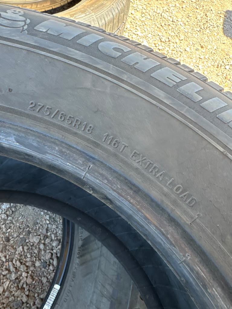 275/65R18 Pair (2 Used Tires ) Michelin Defender LTX M/S 2
