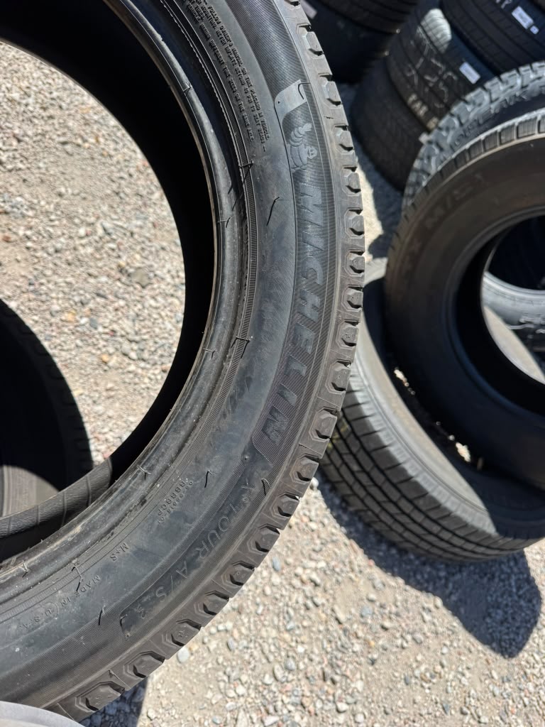 235/55R19 Pair (2 Used Tires) Michelin X Tour