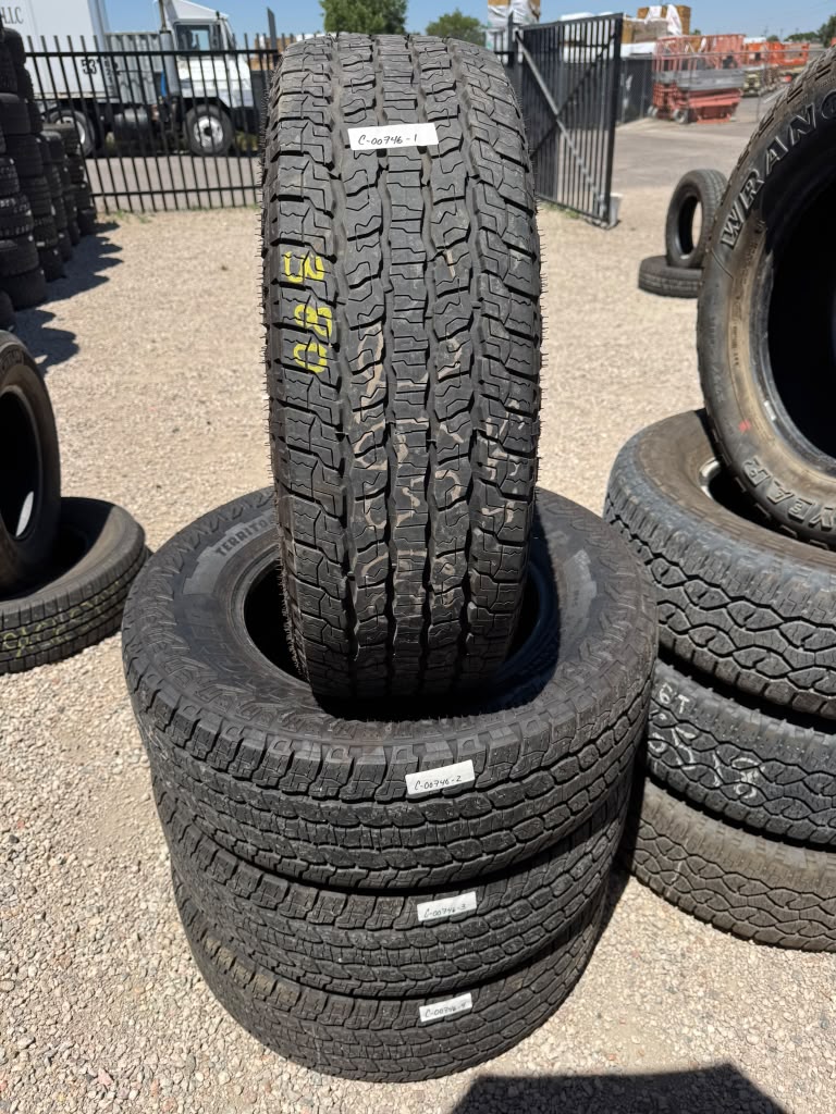 265/65R18 Set (4 Used Tires) Goodyear Territory
