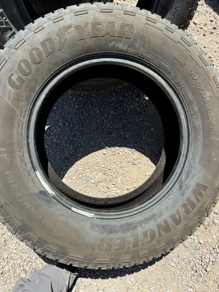 275/65R18 Set (4 Used Tires) Goodyear Territory