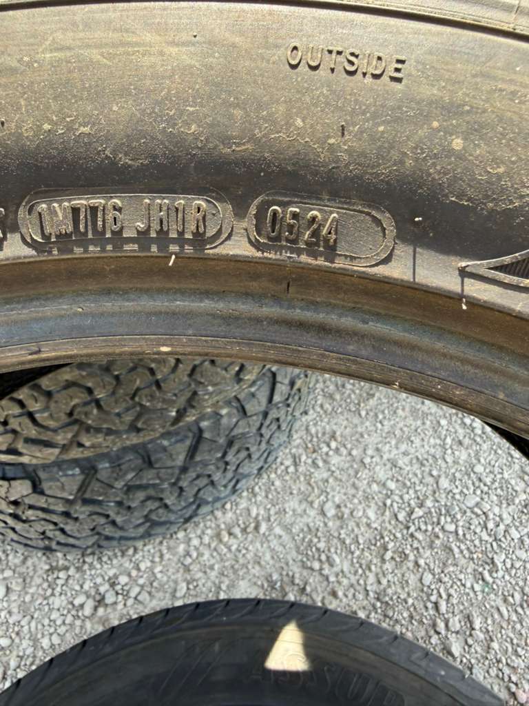 245/50R20 Pair (2 used Tires) Goodyear Assurance