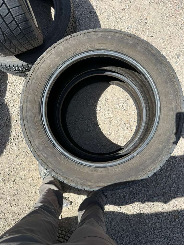 265/50R20 Pair (2 Used Tires) Goodyear Fortera