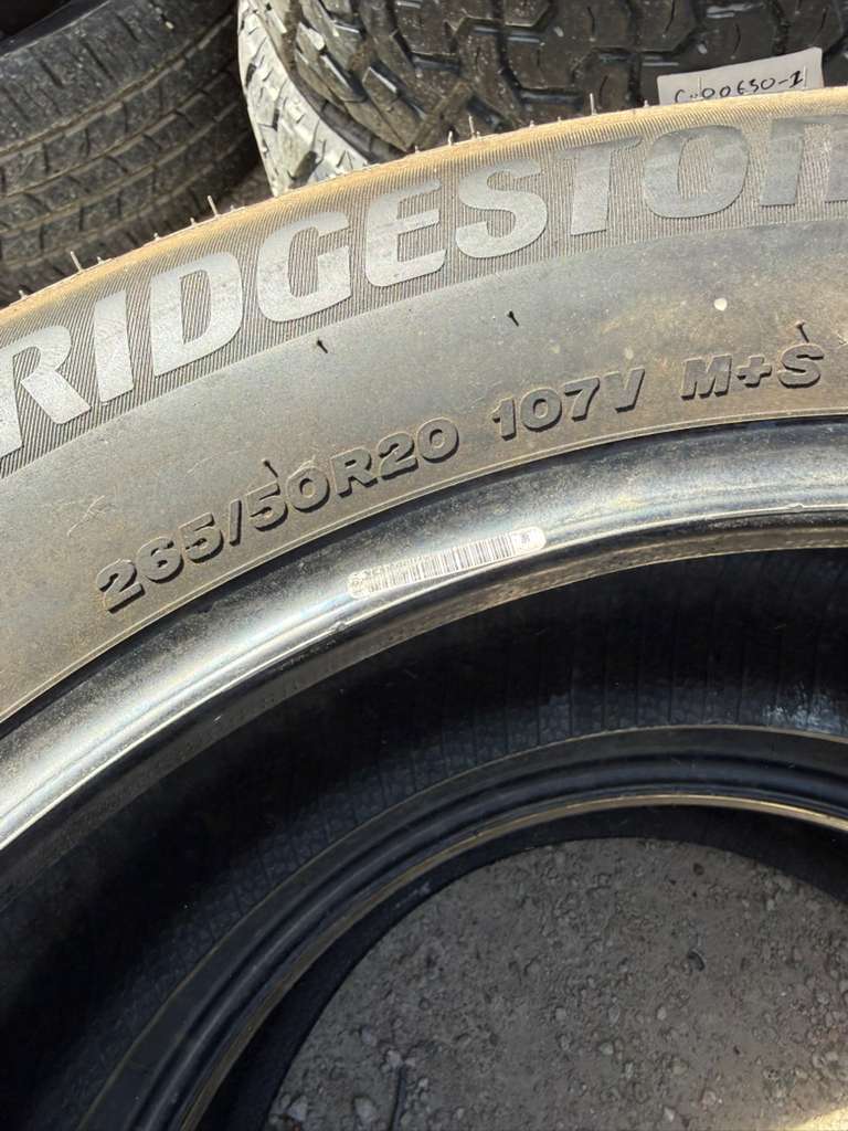 265/50R20 Pair (2 Used Tires) Bridgestone Alenza AS Ultra