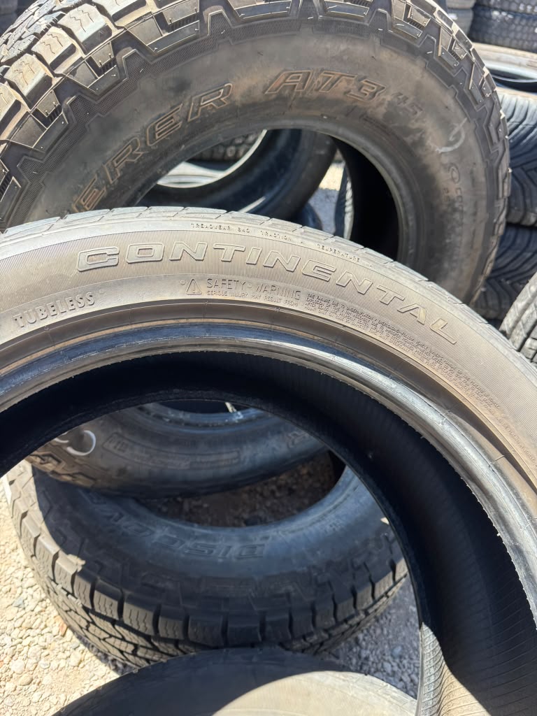 255/50R20 Pair (2 Used Tires) Continental Sure Contact