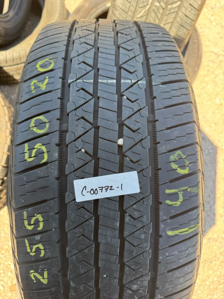 255/50R20 Pair (2 Used Tires) Continental Sure Contact