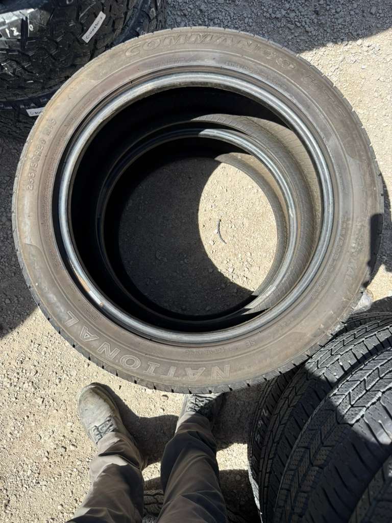 255/50R20 Pair (2 Used Tires) National Commando HTS