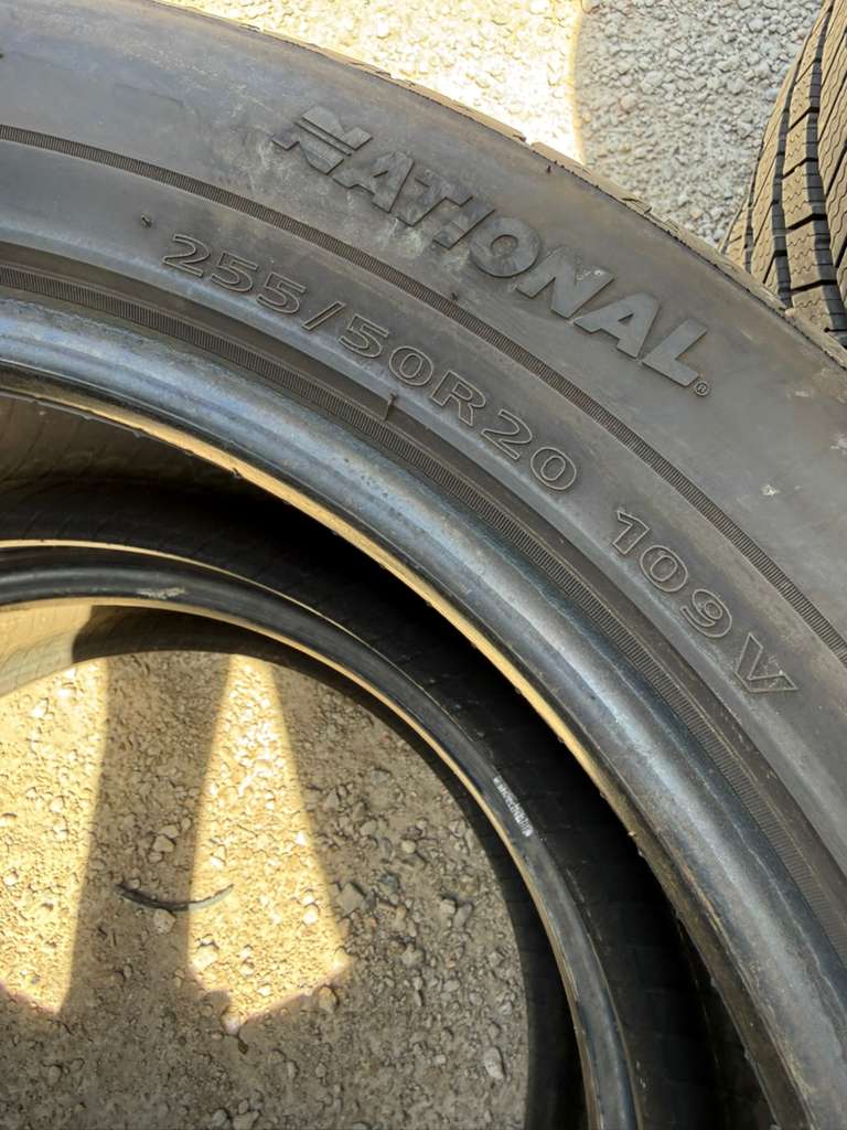 255/50R20 Pair (2 Used Tires) National Commando HTS